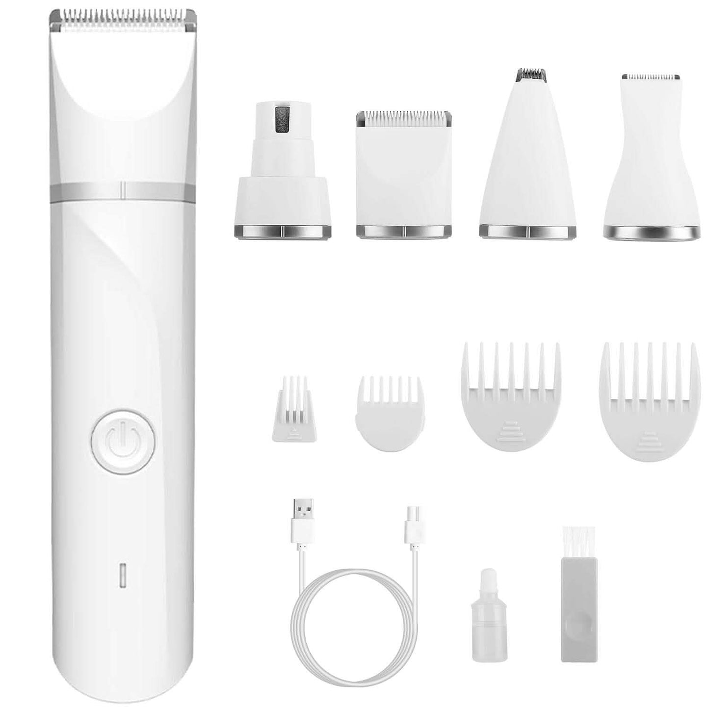 4-in-1 Electric Pet Dog Cat Grooming Kit Cordless Rechargeable Pet Supplies - Tophatter Daily Deals