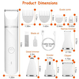 4-in-1 Electric Pet Dog Cat Grooming Kit Cordless Rechargeable Pet Supplies - Tophatter Daily Deals