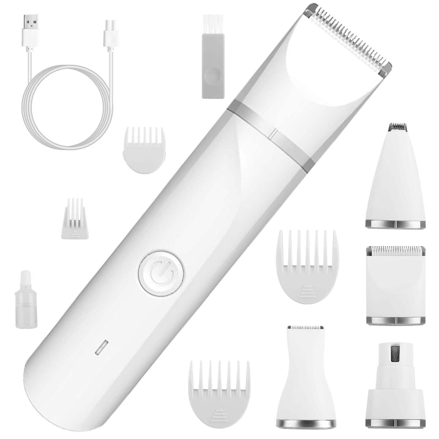 4-in-1 Electric Pet Dog Cat Grooming Kit Cordless Rechargeable Pet Supplies - Tophatter Daily Deals