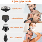 4-In-1 Electric Razor Shaver Rechargeable Cordless Men's Grooming - Tophatter Daily Deals