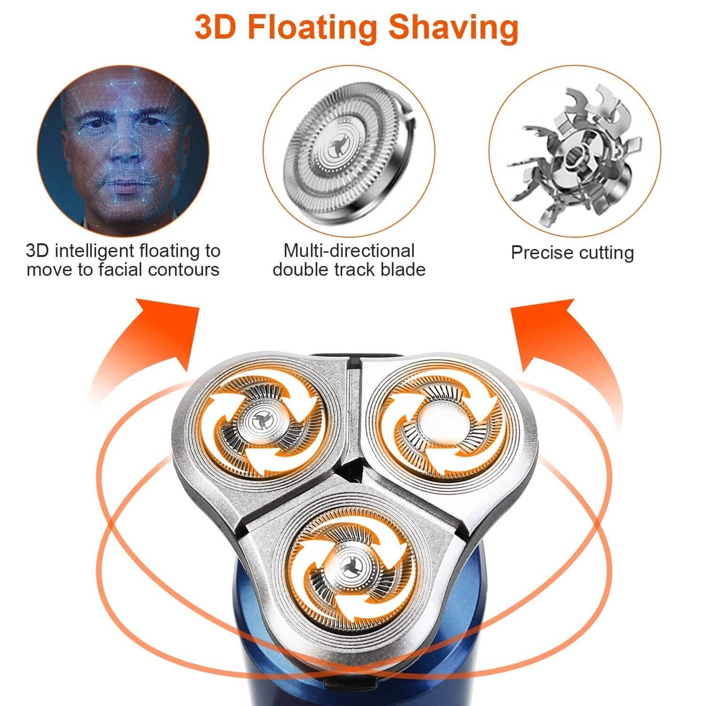 4-In-1 Electric Razor Shaver Rechargeable Cordless Men's Grooming - Tophatter Daily Deals