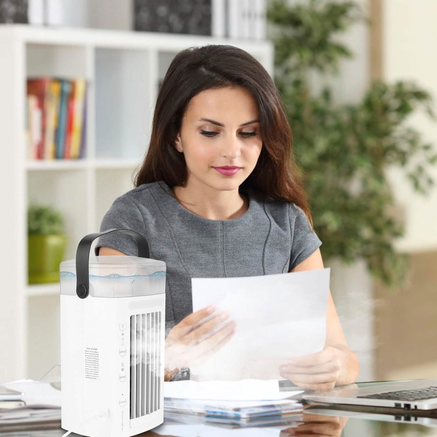 4-in-1 Evaporative Air Cooler Water Mist Cooling Fan Household Appliances - Tophatter Daily Deals