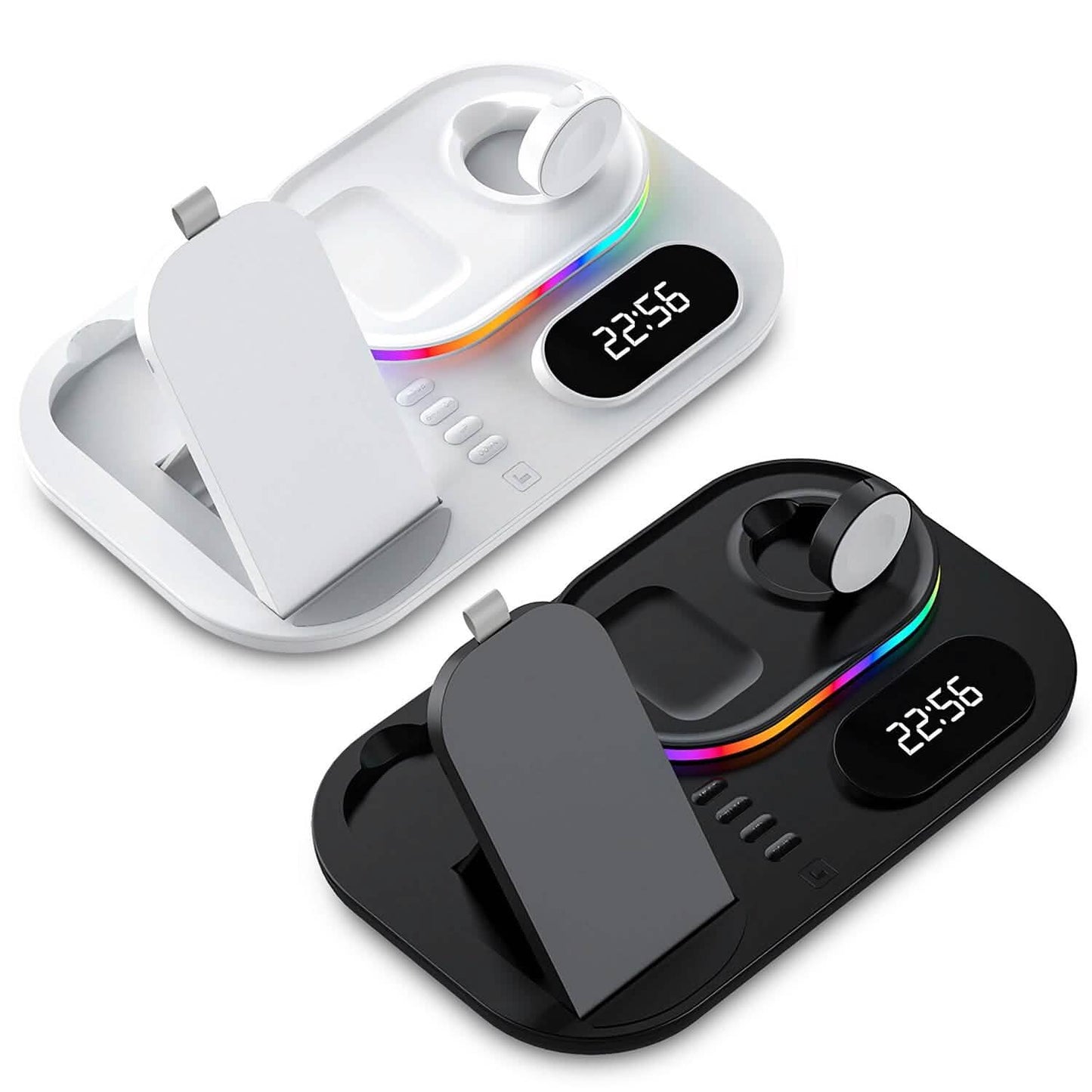 4-in-1 Foldable Wireless Charging Station Stand Dock Mobile Accessories - Tophatter Daily Deals