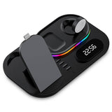 4-in-1 Foldable Wireless Charging Station Stand Dock Mobile Accessories - Tophatter Daily Deals