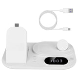 4-in-1 Foldable Wireless Charging Station Stand Dock White Mobile Accessories - Tophatter Daily Deals