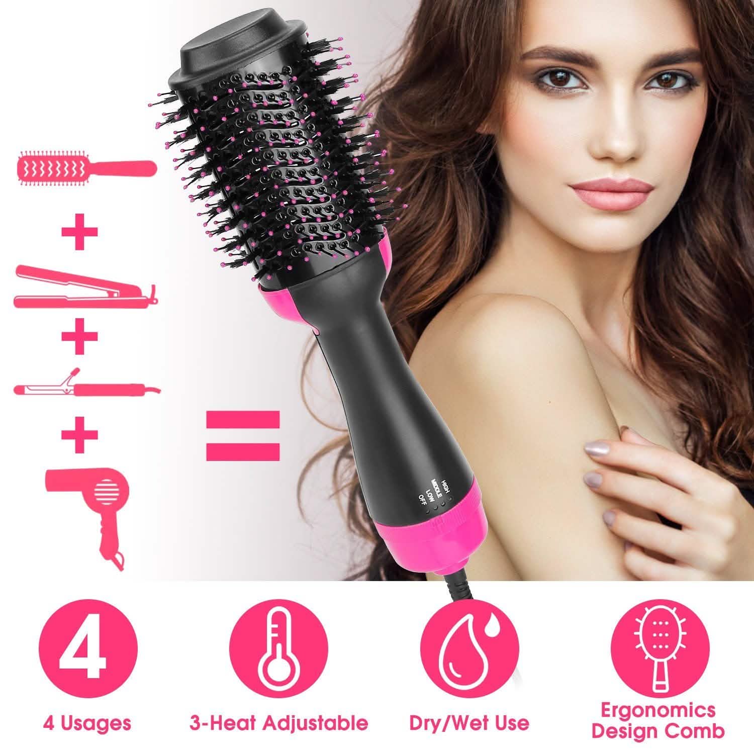 4-in-1 Hair Dryer Volumizer Brush Beauty & Personal Care - Tophatter Daily Deals