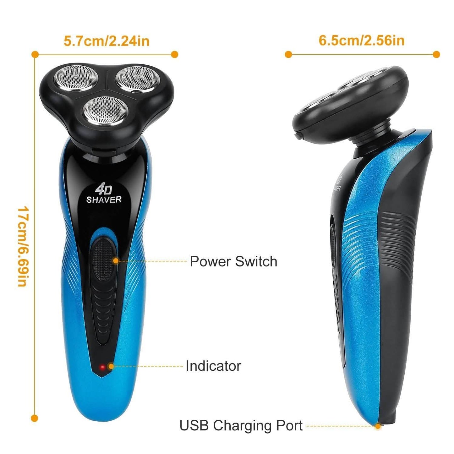 4-in-1 IPX7 Waterproof Beard Trimmer Cordless Razor for Men Men's Grooming - Tophatter Daily Deals