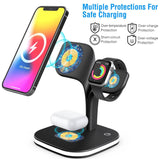 4-in-1 Magnetic Wireless Charging Station Dock Mobile Accessories - Tophatter Daily Deals