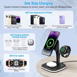 4-in-1 Magnetic Wireless Charging Station Dock Mobile Accessories - Tophatter Daily Deals