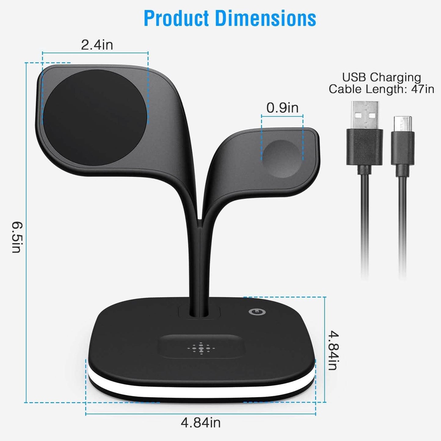 4-in-1 Magnetic Wireless Charging Station Dock Mobile Accessories - Tophatter Daily Deals