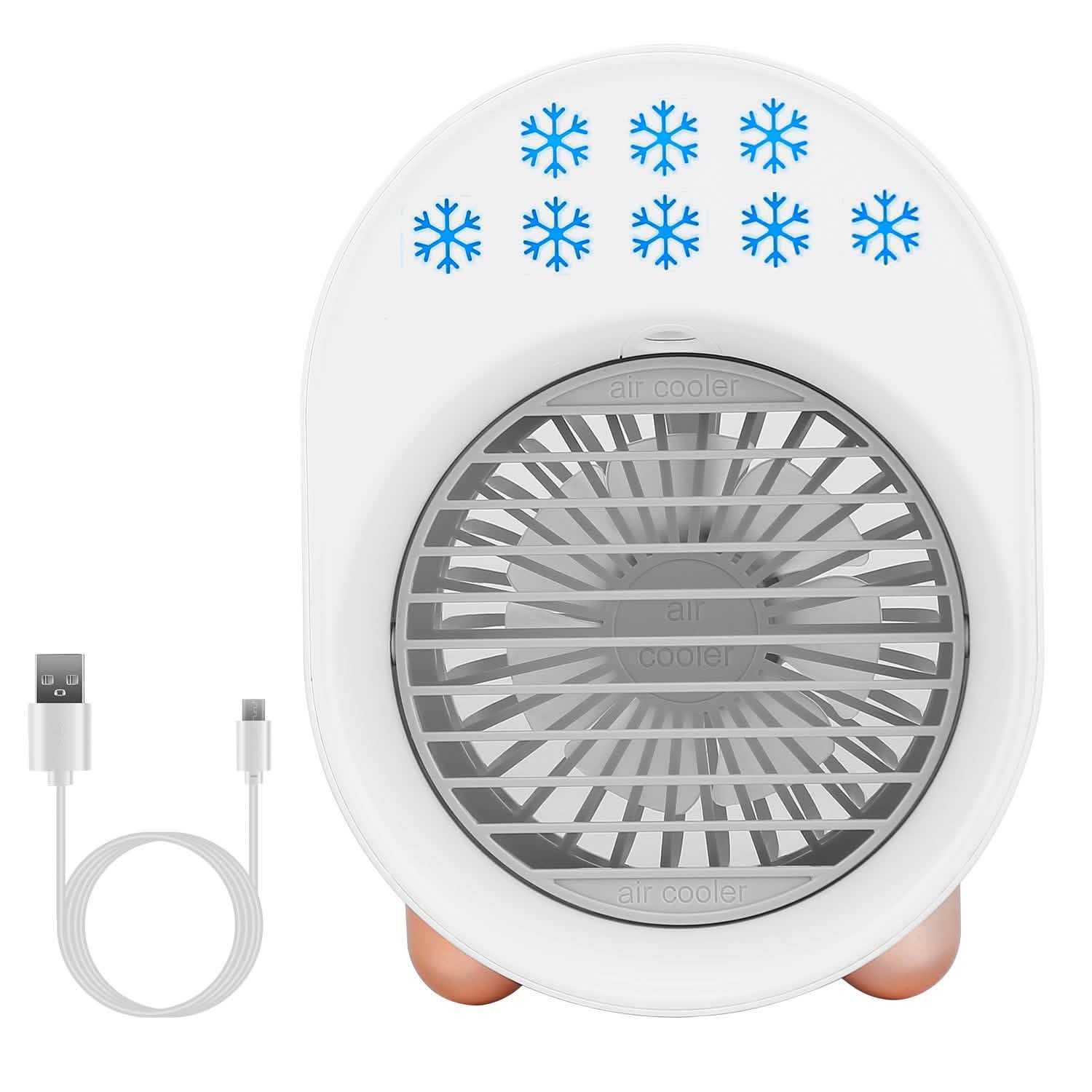 4-in-1 Portable Mini Desktop Water Mist Cooling Air Conditioner Household Appliances - Tophatter Daily Deals