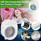 4-in-1 Portable Mini Desktop Water Mist Cooling Air Conditioner Household Appliances - Tophatter Daily Deals
