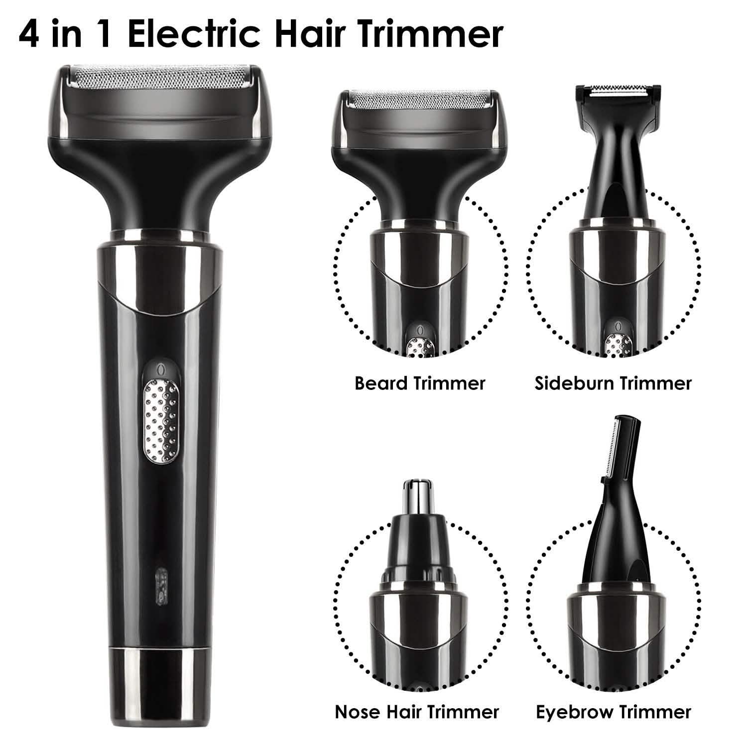 4-in-1 Rechargeable Hair Trimmer Men's Grooming - Tophatter Daily Deals