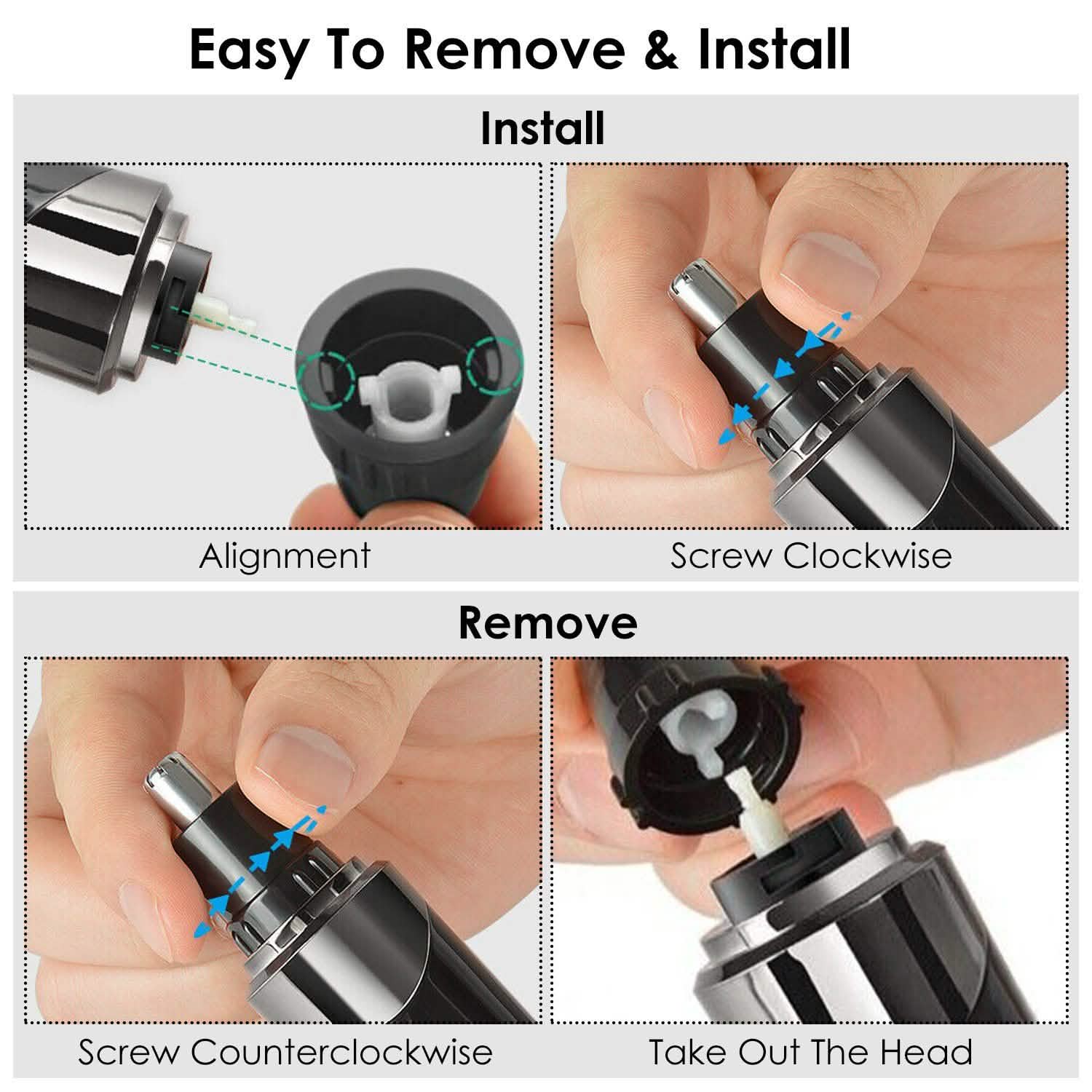4-in-1 Rechargeable Hair Trimmer Men's Grooming - Tophatter Daily Deals