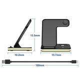 4-in-1 Wireless Charging Stand with Night Light Charging Station - Tophatter Daily Deals