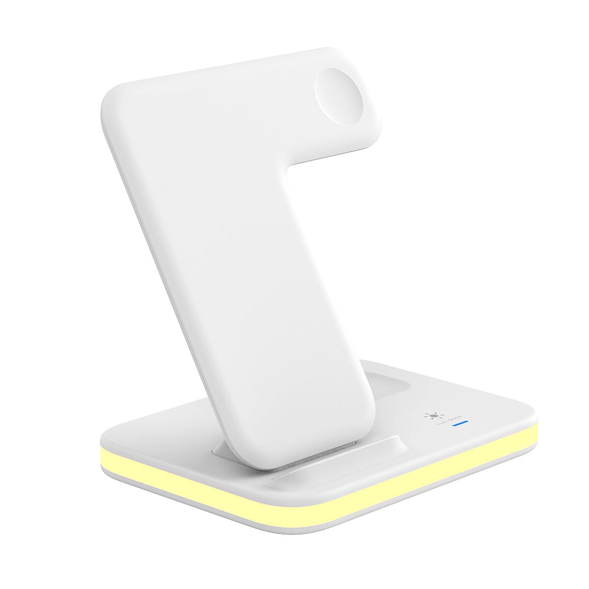 4-in-1 Wireless Charging Stand with Night Light White Charging Station - Tophatter Daily Deals