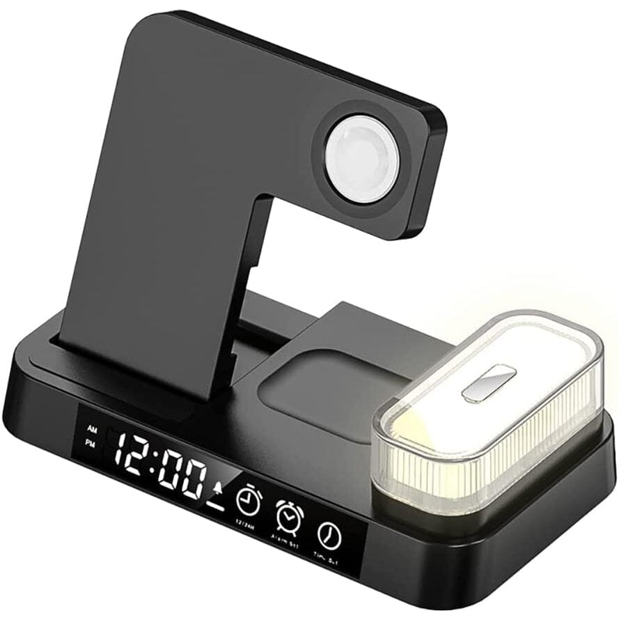 4-in-1 Wireless Charging Station with LED Night Light Charging Station - Tophatter Daily Deals