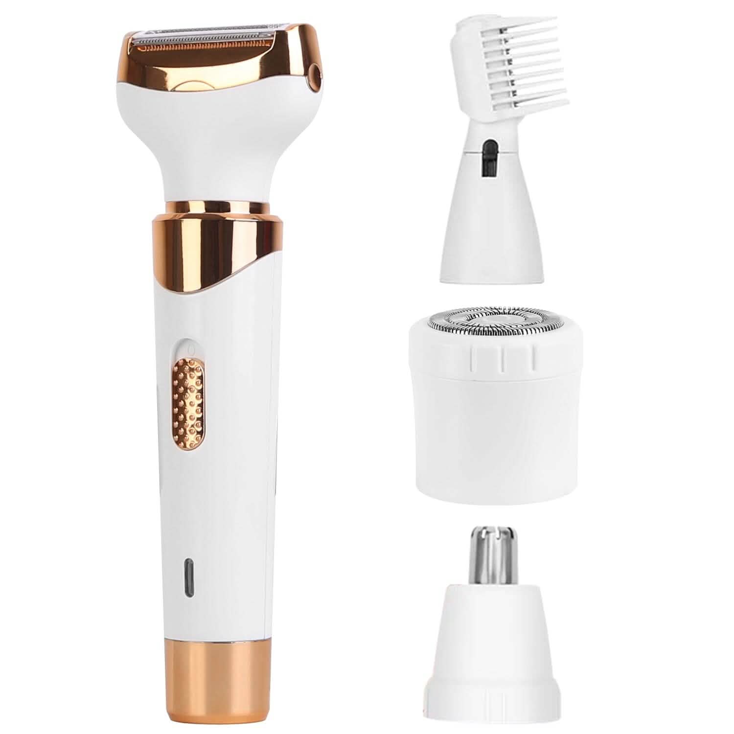 4-in-1 Women Electric Hair Shaver USB Rechargeable Beauty & Personal Care - Tophatter Daily Deals