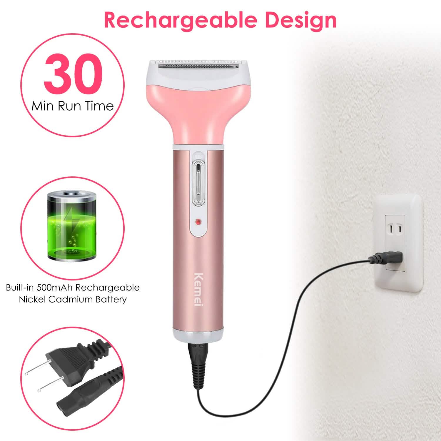 4-in-1 Women Electric Shaver Beauty & Personal Care - Tophatter Daily Deals