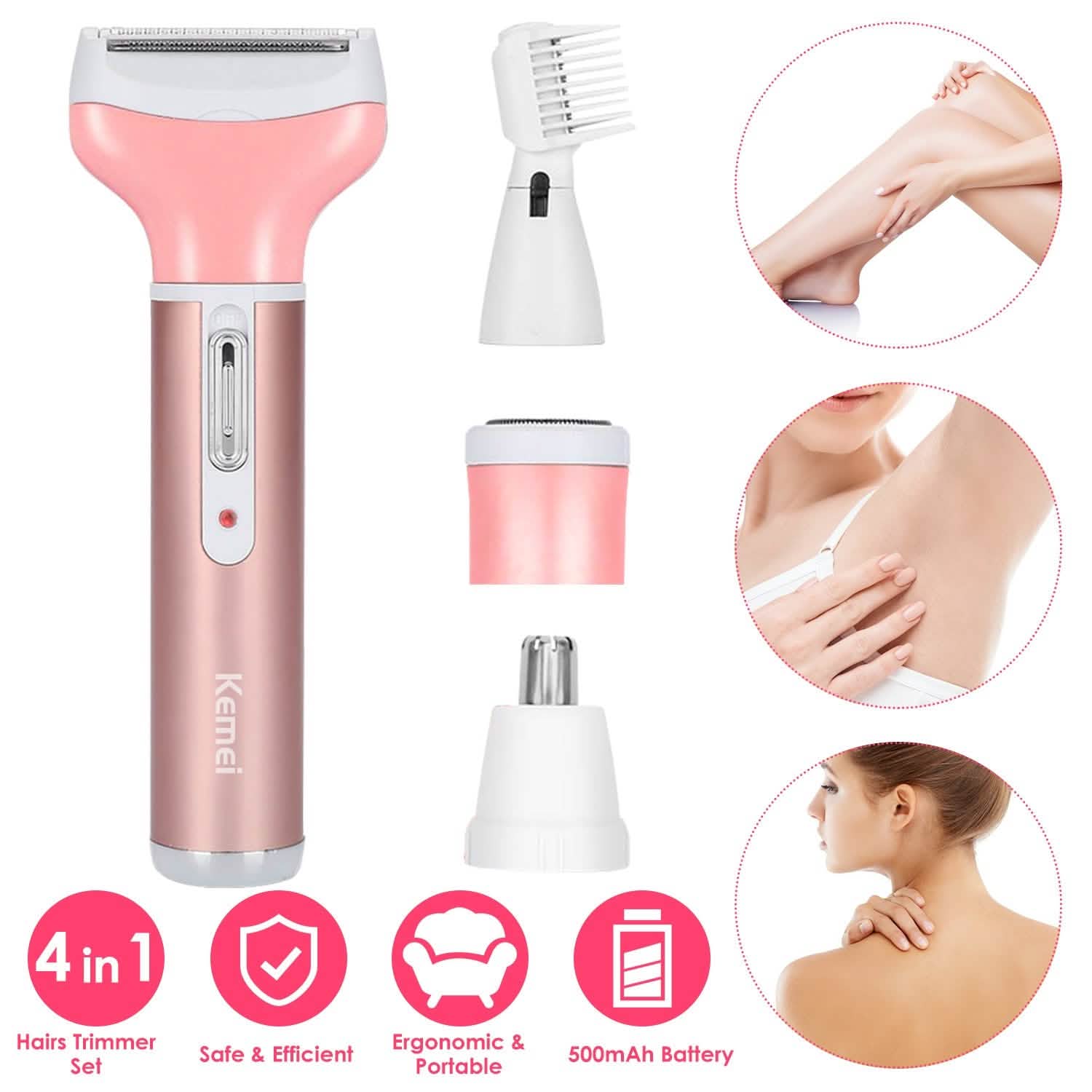 4-in-1 Women Electric Shaver Beauty & Personal Care - Tophatter Daily Deals