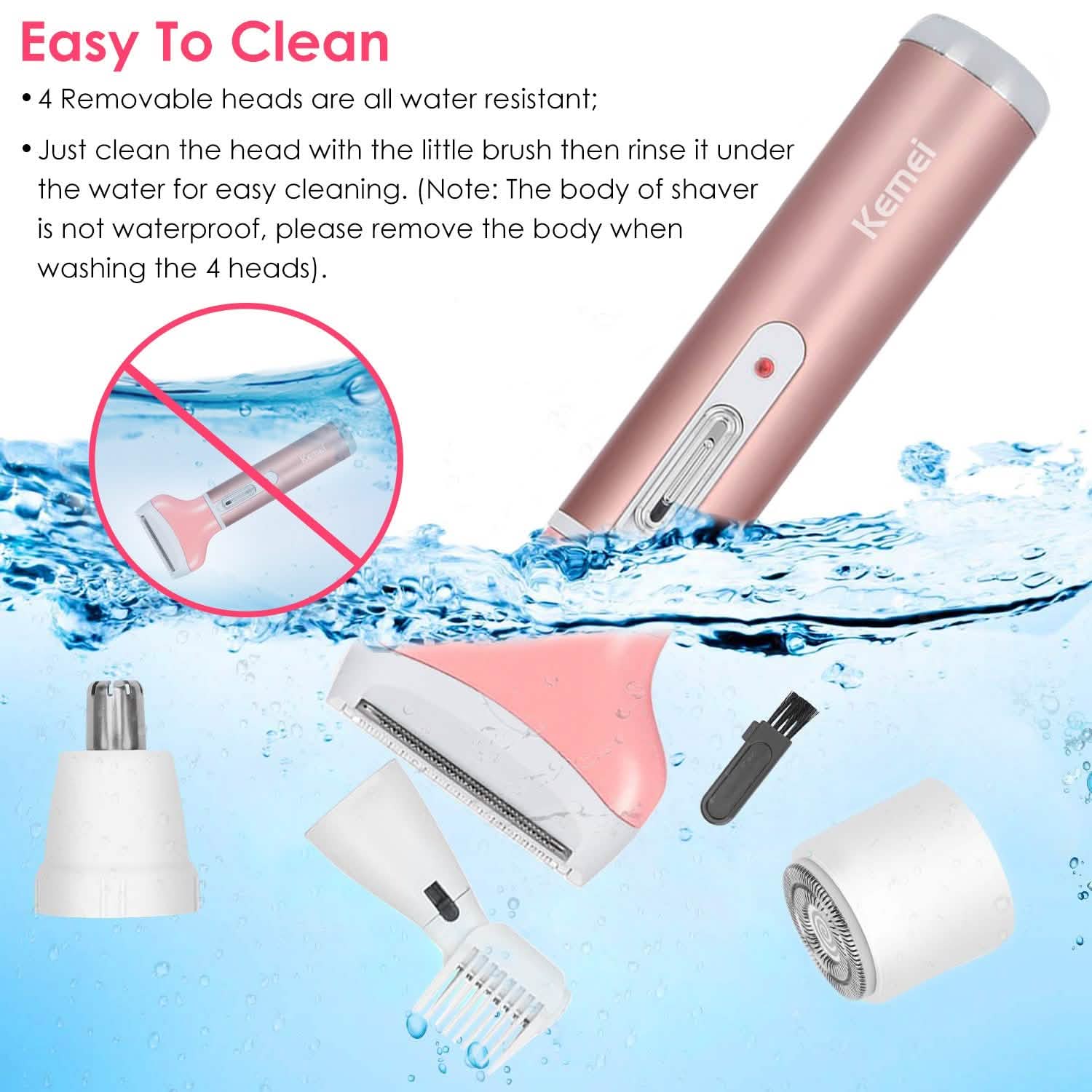 4-in-1 Women Electric Shaver Beauty & Personal Care - Tophatter Daily Deals