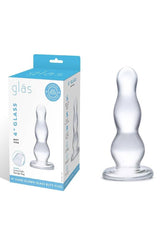 Gläs - 4" Glass Butt Plug - Clear Sex Toy - Tophatter Daily Deals