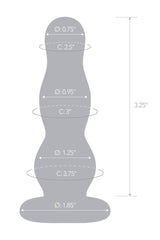 Gläs - 4" Glass Butt Plug - Clear Sex Toy - Tophatter Daily Deals