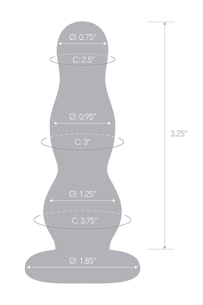 Gläs - 4" Glass Butt Plug - Clear Sex Toy - Tophatter Daily Deals
