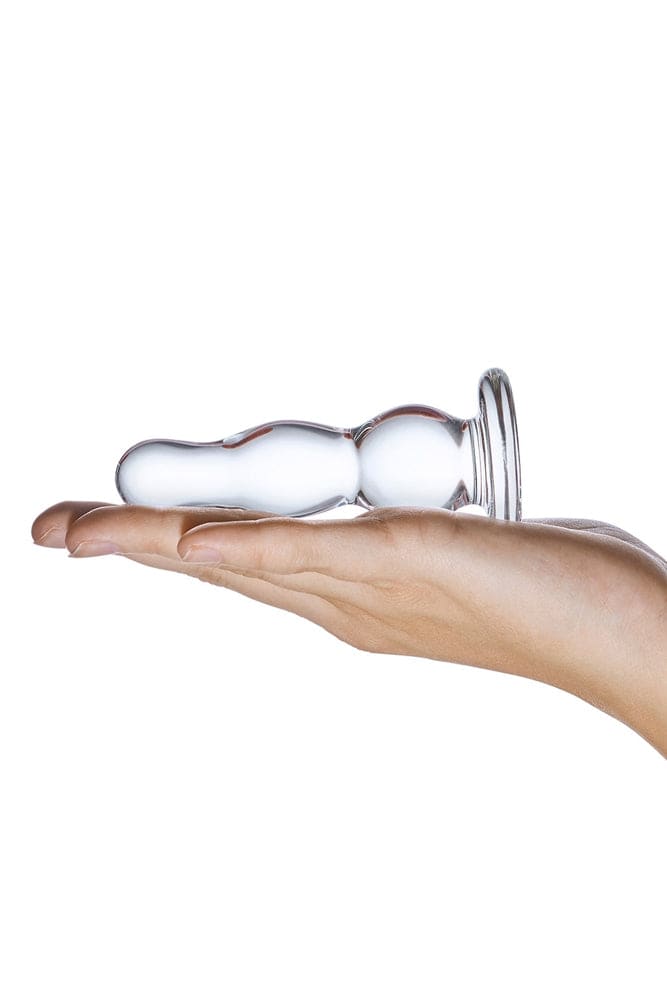 Gläs - 4" Glass Butt Plug - Clear Sex Toy - Tophatter Daily Deals