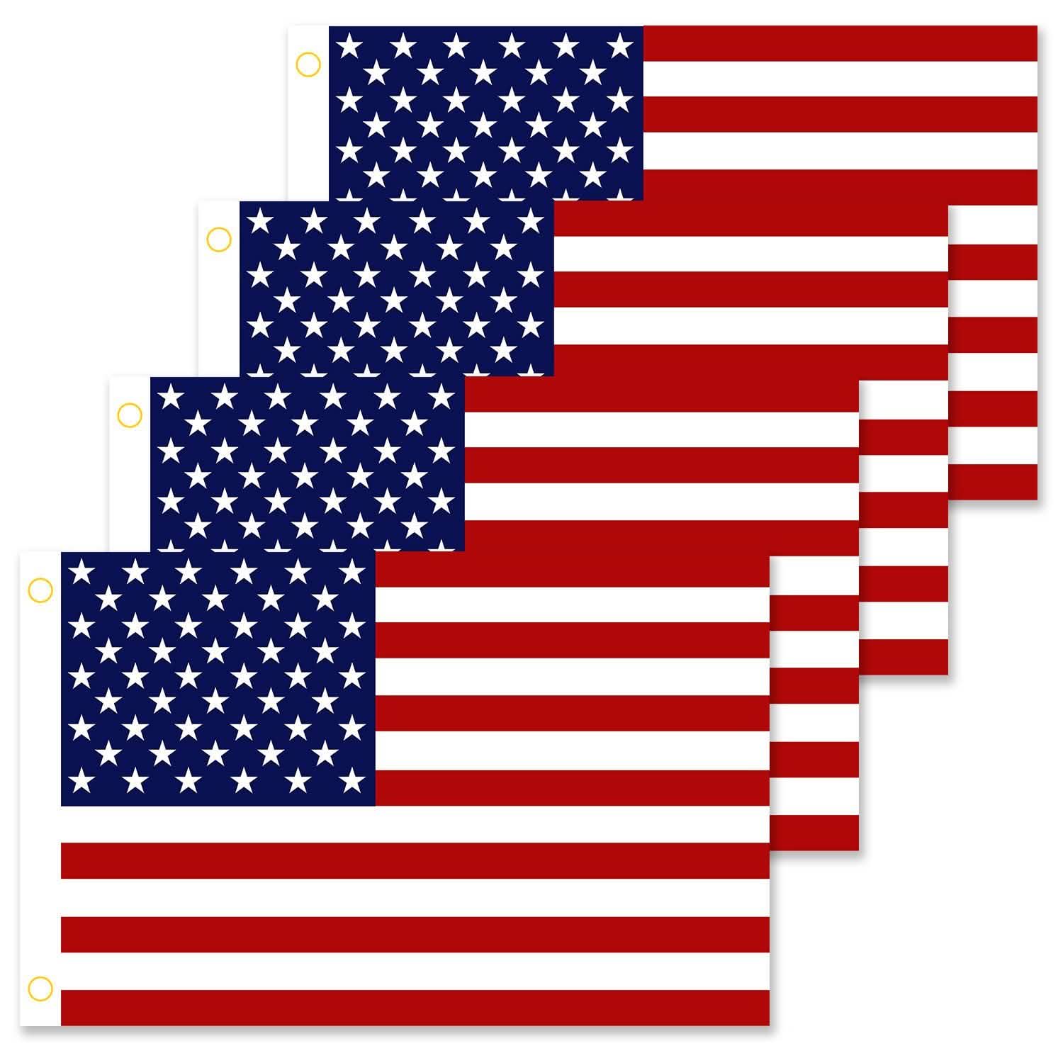 4-Pack: American US Flags Everything Else - Tophatter Daily Deals
