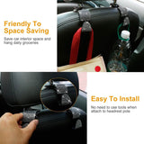 4-Pack: Car Headrest Hooks Bling Rhinestones Back Seat Organizer Hanger Holder Automotive - Tophatter Daily Deals