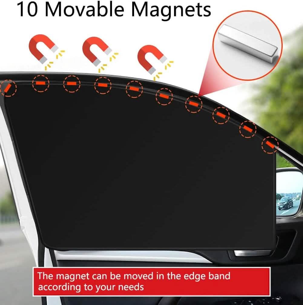 4-Pack: Car Side Window Sun Shades Automotive - Tophatter Daily Deals