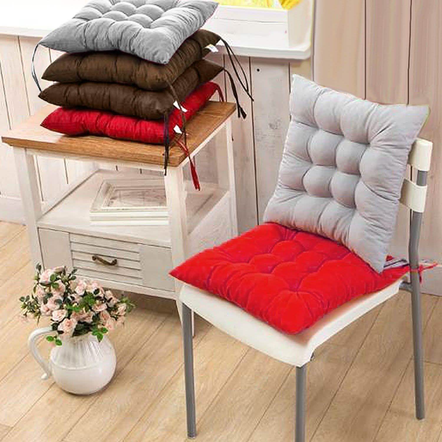 4-Pack: Chair Cushion Pads Pillow Furniture & Decor - Tophatter Daily Deals