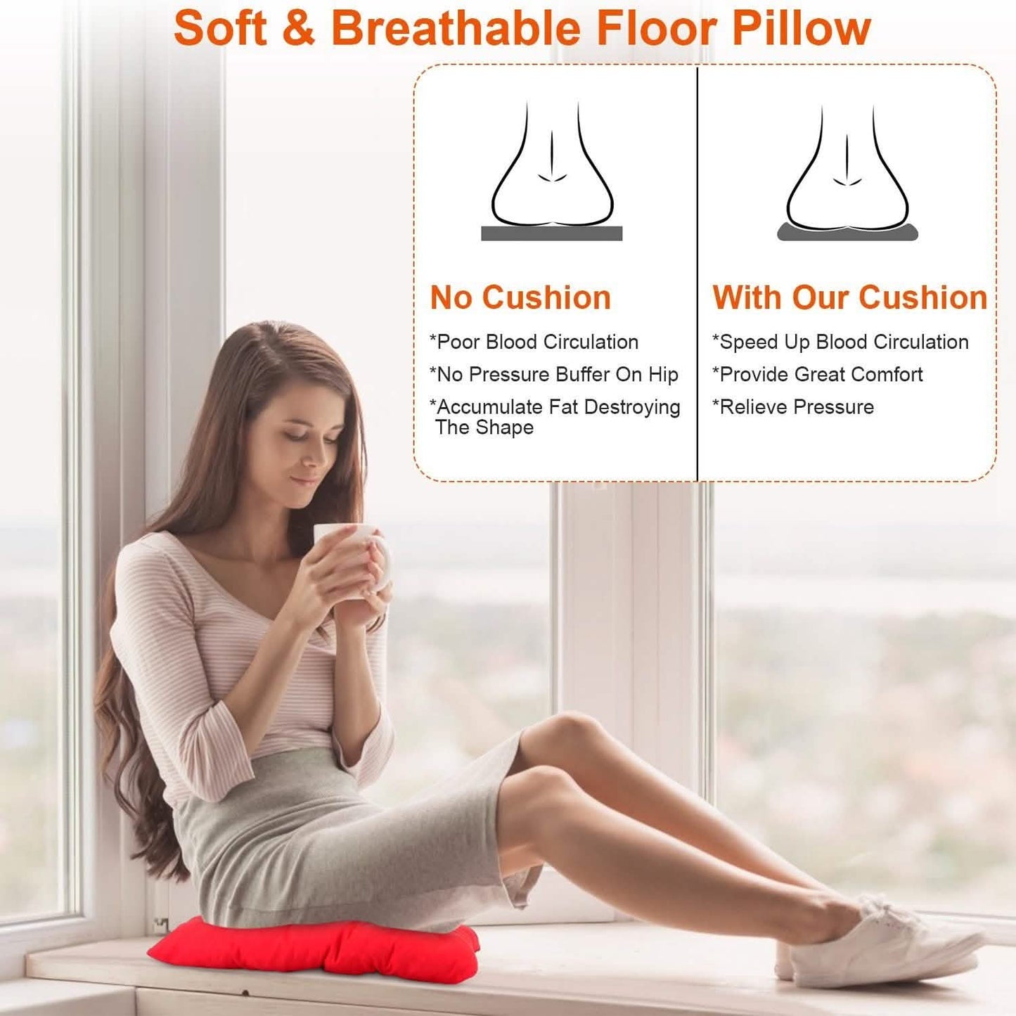 4-Pack: Chair Cushion Pads Pillow Furniture & Decor - Tophatter Daily Deals