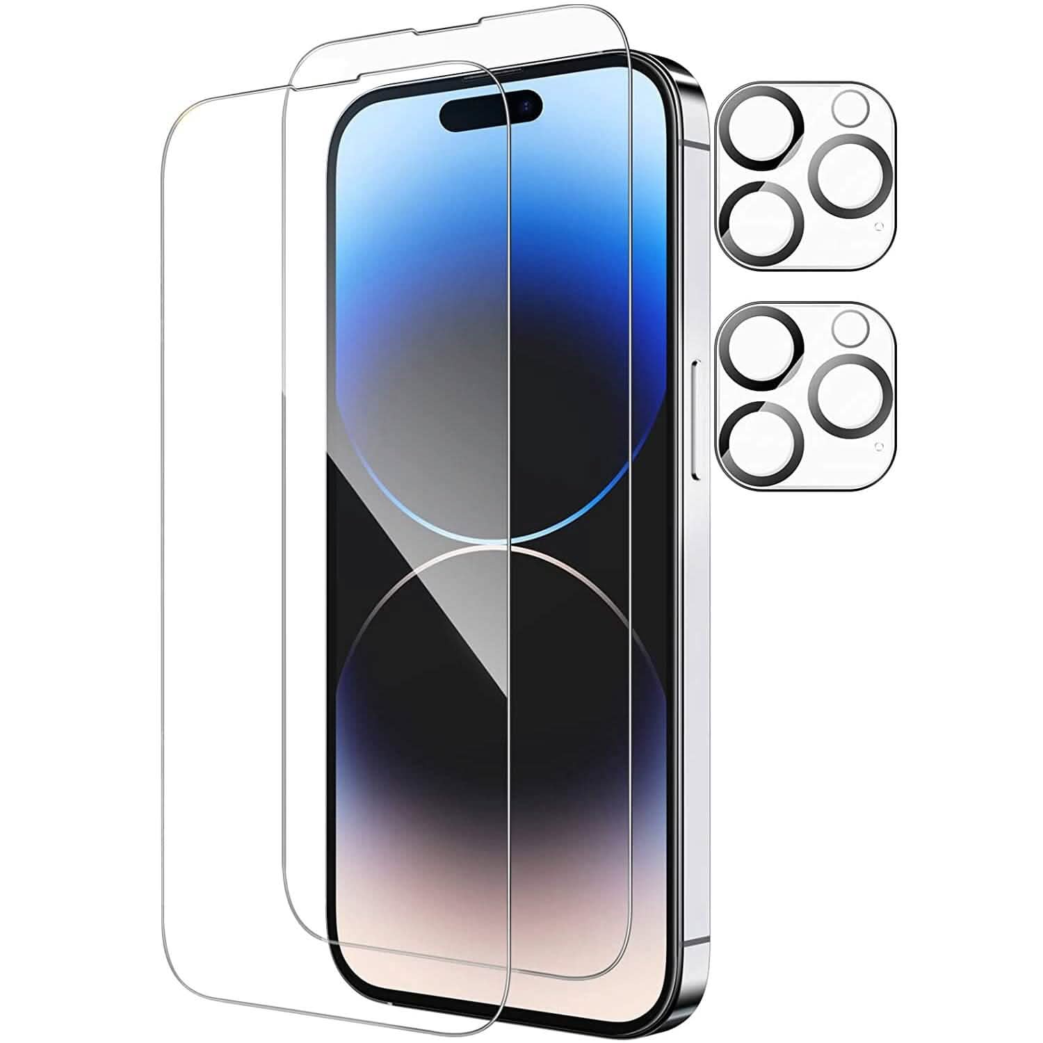 4-Pack: Clear Screen and Camera Lens Protector Set Mobile Accessories - Tophatter Daily Deals