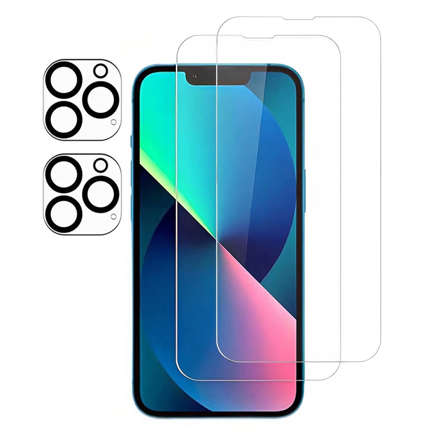 4-Pack: Clear Screen and Camera Lens Protector Set Mobile Accessories - Tophatter Daily Deals