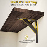 4-Pack: Corner Floating Shelf Wall Mount Display Storage Storage & Organization - Tophatter Daily Deals