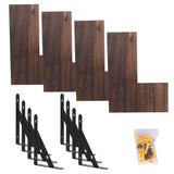 4-Pack: Corner Floating Shelf Wall Mount Display Storage Storage & Organization - Tophatter Daily Deals