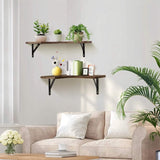 4-Pack: Corner Floating Shelf Wall Mount Display Storage Storage & Organization - Tophatter Daily Deals