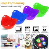 4-Pack: Egg Poachers Silicon Egg Cups Kitchen Tools & Gadgets - Tophatter Daily Deals