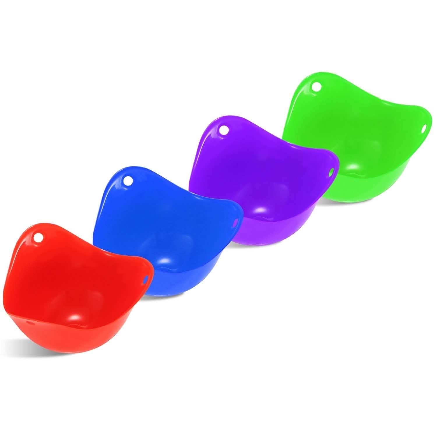 4-Pack: Egg Poachers Silicon Egg Cups Kitchen Tools & Gadgets - Tophatter Daily Deals