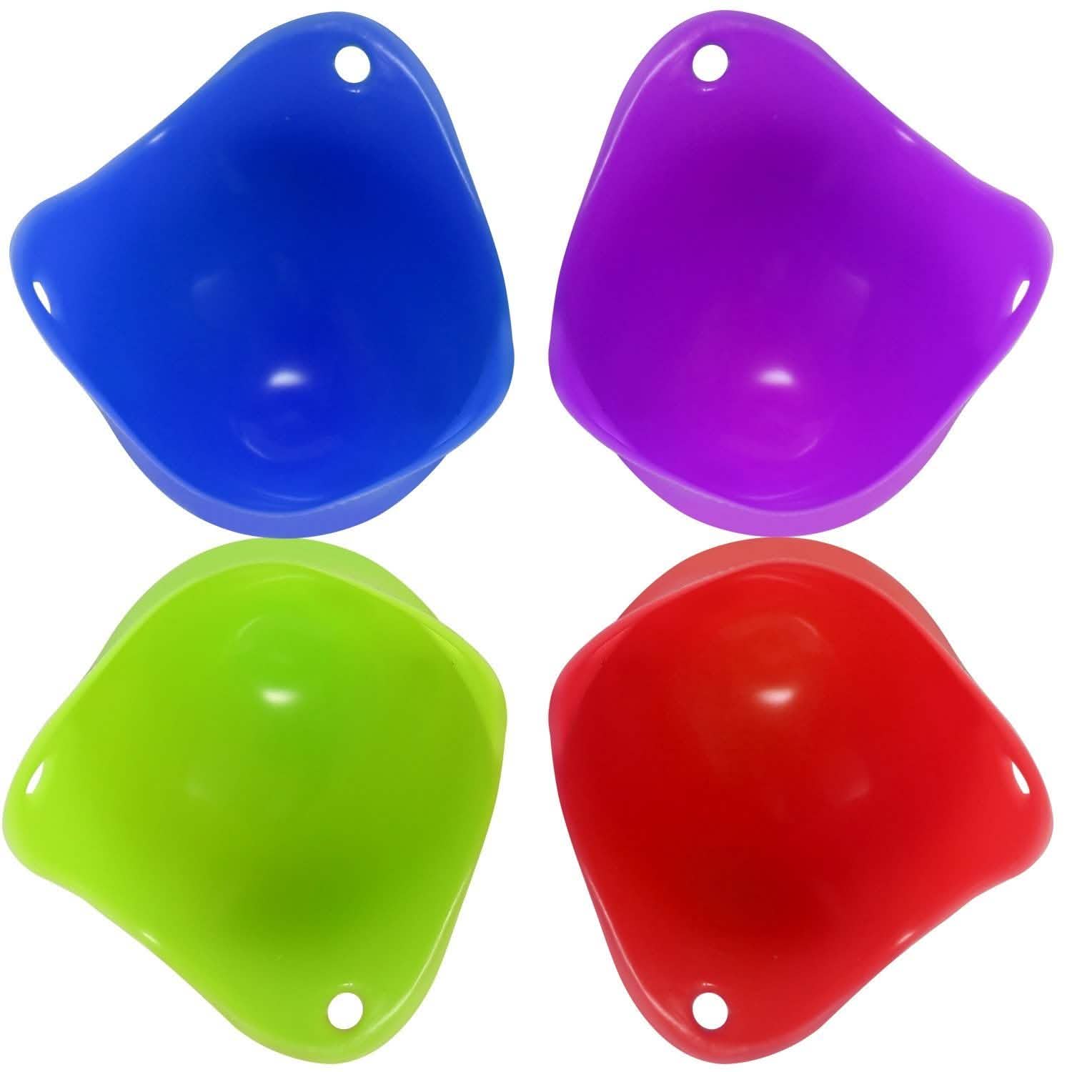4-Pack: Egg Poachers Silicon Egg Cups Kitchen Tools & Gadgets - Tophatter Daily Deals