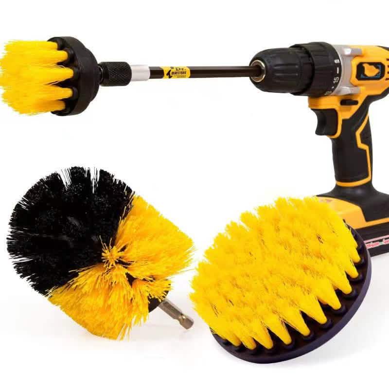 4-Pack: Electric Scrubber Cleaning Brushes Yellow Home Improvement - Tophatter Daily Deals