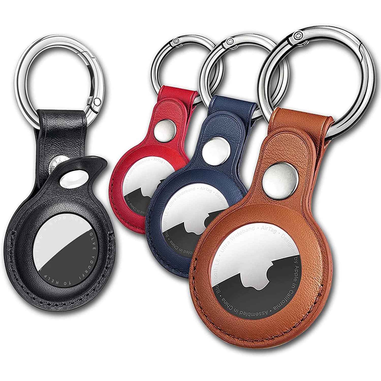 4-Pack: Eusty Air Tag Keychain for Apple Airtags Holder Apple AirTag Case - Tophatter Daily Deals