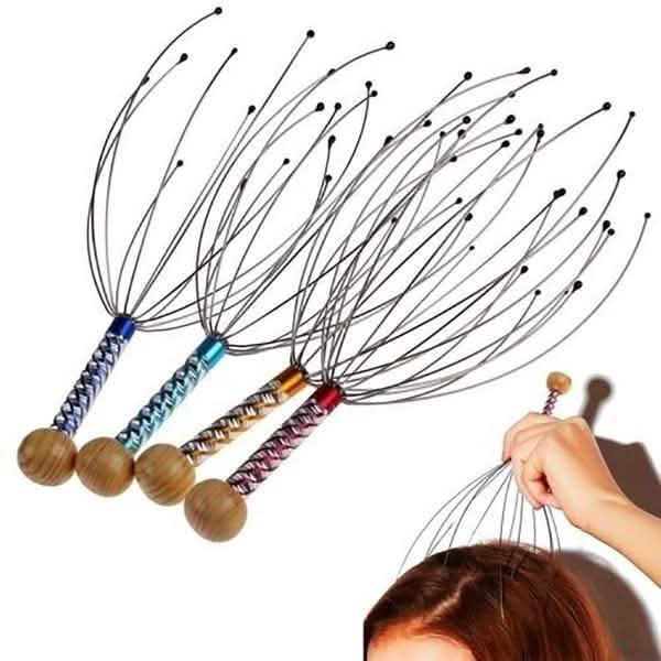 4-Pack: Head Neck Scalp Massager Stress Release Tool Health & Wellness - Tophatter Daily Deals