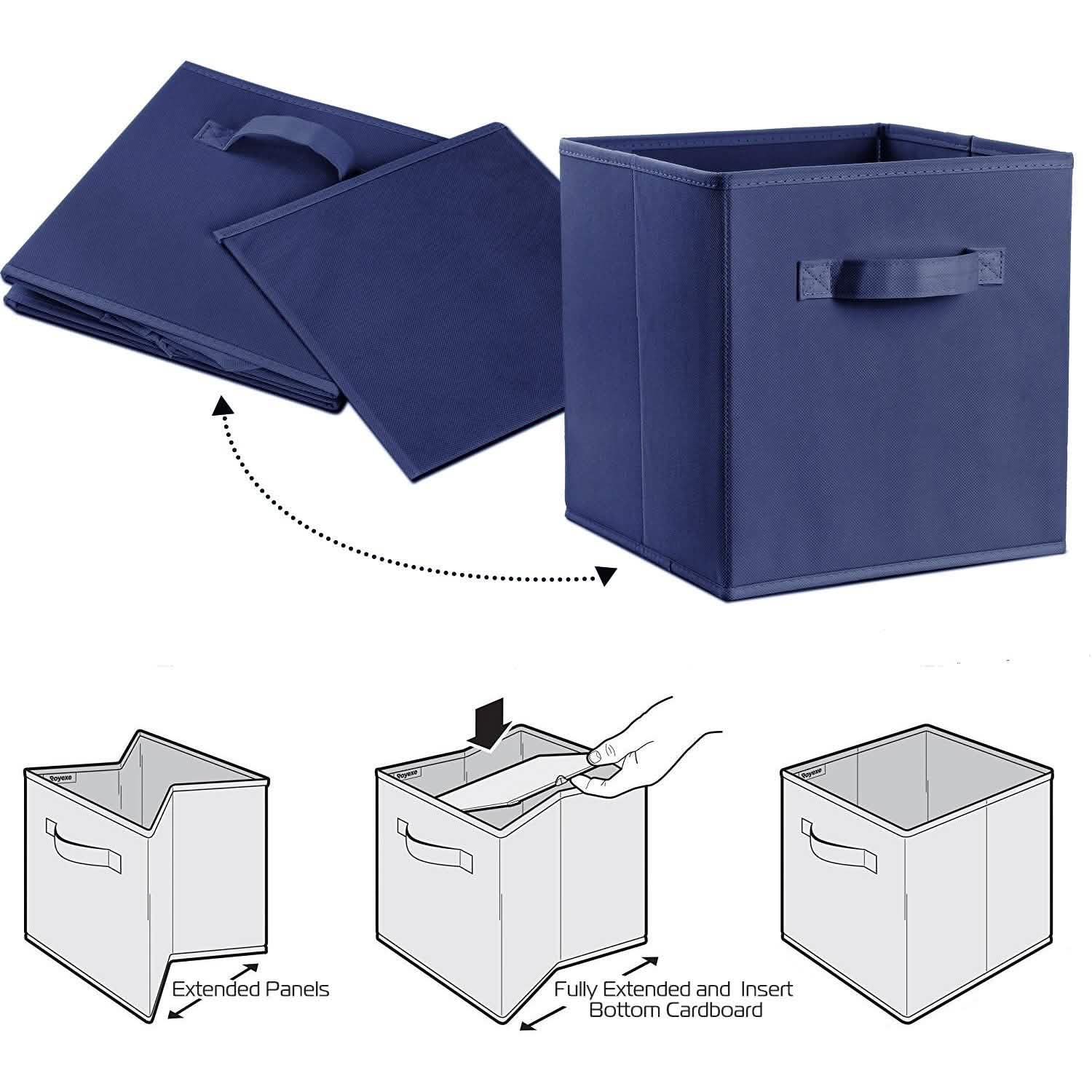 4-Pack: iMounTEK Foldable Storage Cube Bins Storage & Organization - Tophatter Daily Deals