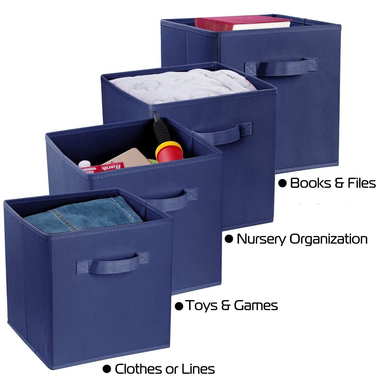 4-Pack: iMounTEK Foldable Storage Cube Bins Storage & Organization - Tophatter Daily Deals