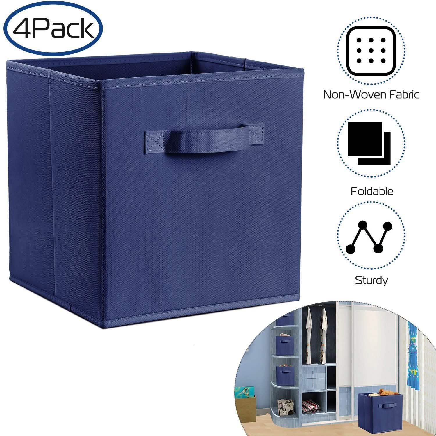 4-Pack: iMounTEK Foldable Storage Cube Bins Storage & Organization - Tophatter Daily Deals