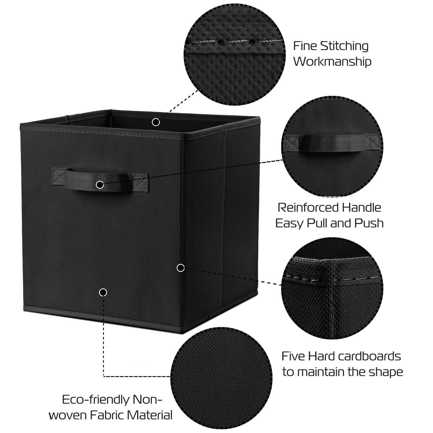 4-Pack: iMounTEK Foldable Storage Cube Bins Storage & Organization - Tophatter Daily Deals