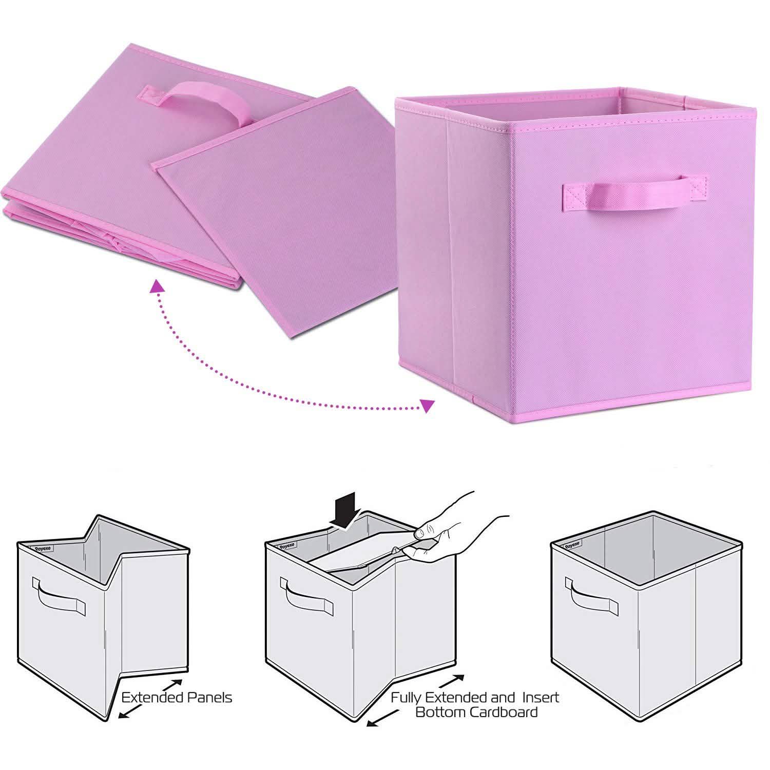 4-Pack: iMounTEK Foldable Storage Cube Bins Storage & Organization - Tophatter Daily Deals